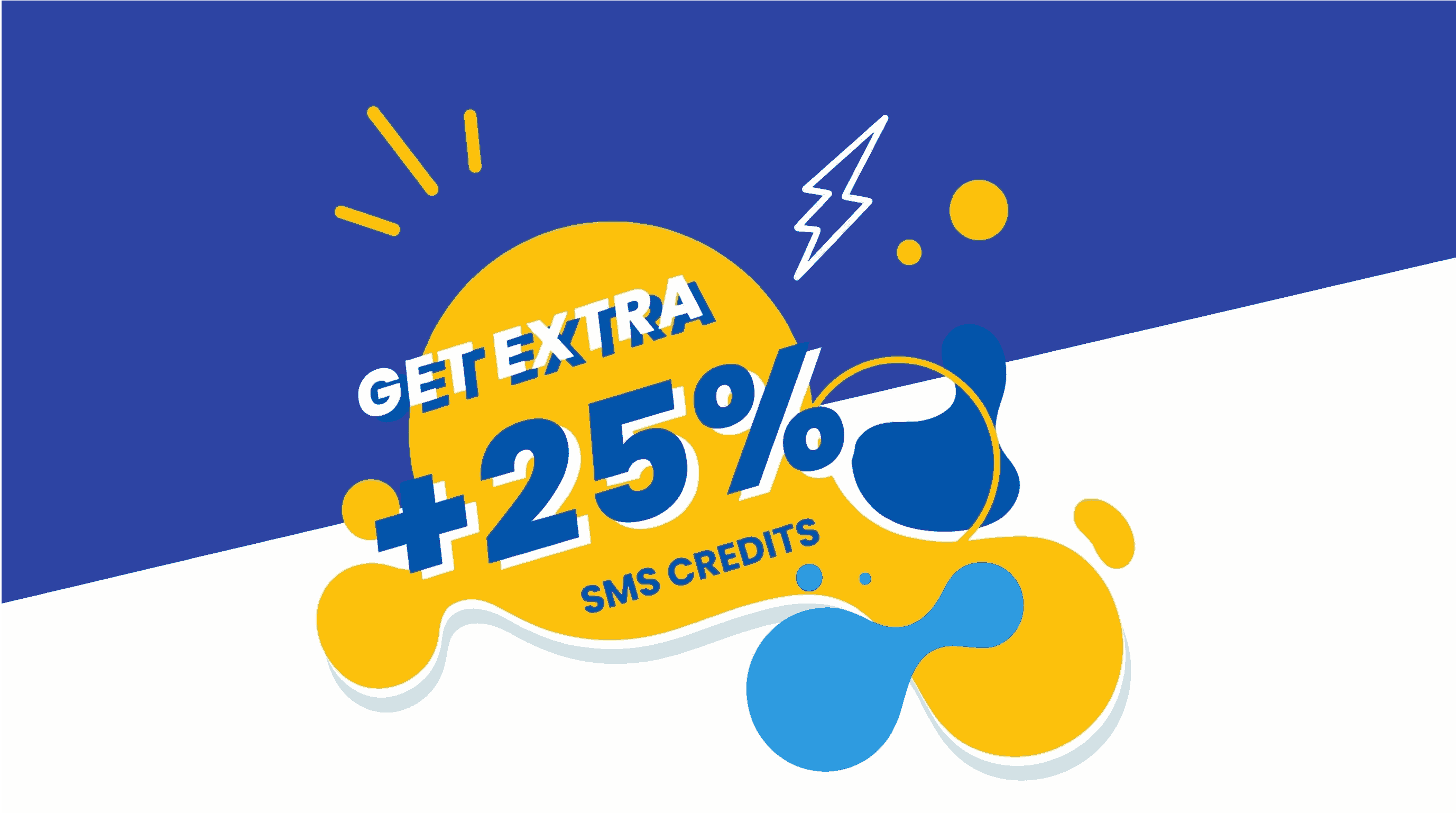 40% Extra SMS Credits
